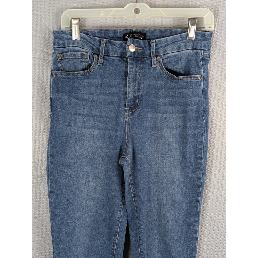 Nanette Lepore Belle High Rise Ankle Skinny Jeans Medium Wash Blue Women Size 10